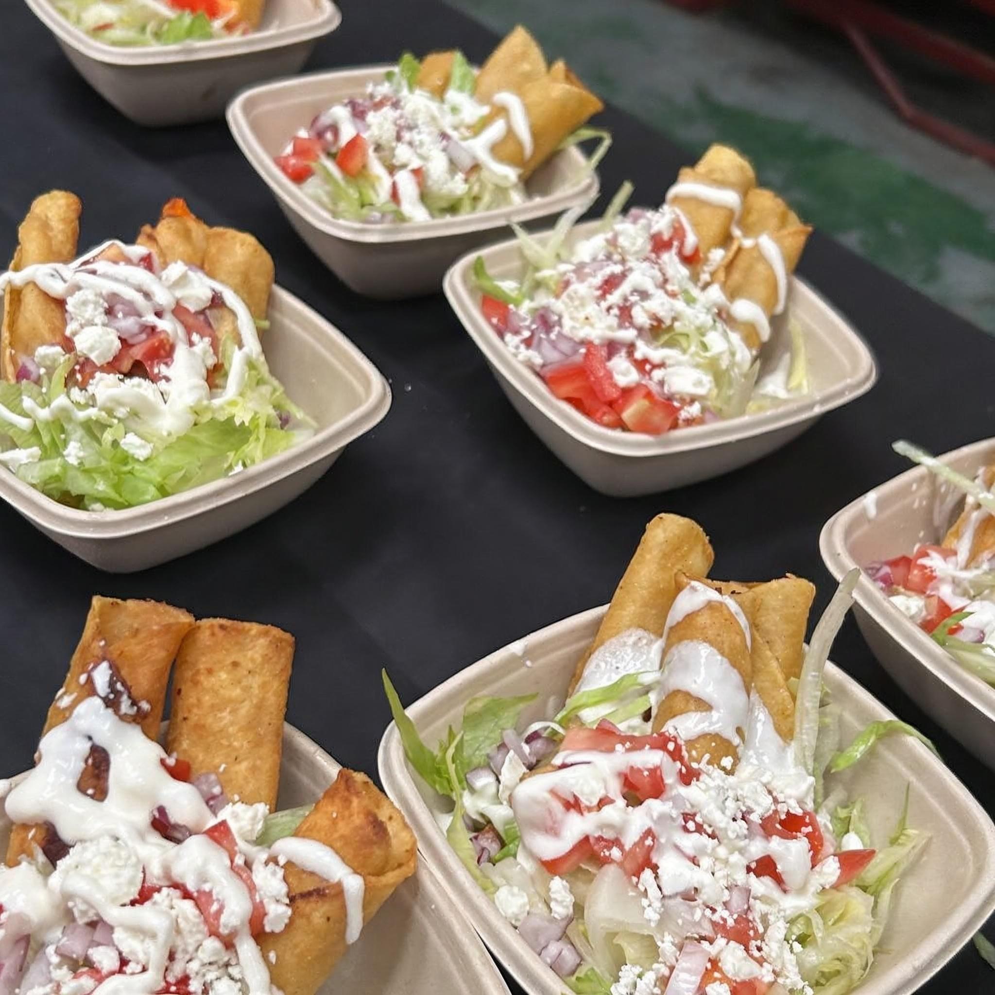 Enchilady signature dishes — birria tacos and enchiladas